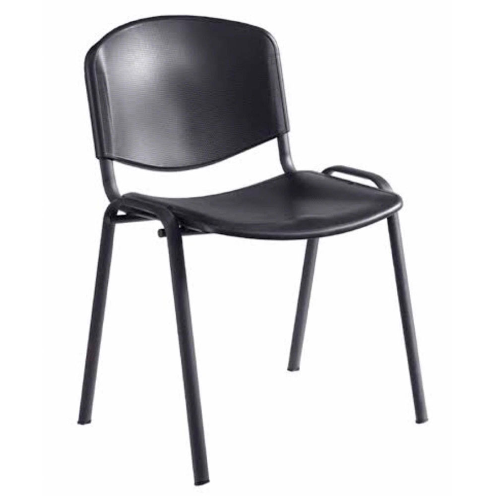 Ailla apilable ISO plastico negro.